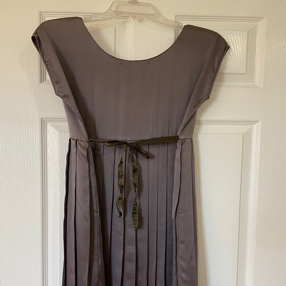 Joshi Tea-length Designer Silk Dress - Picture 2 of 9